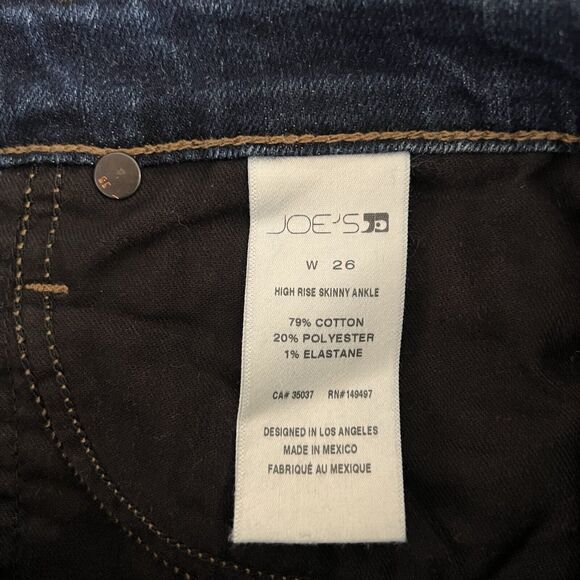NWT Joe’s Jeans High Rise Skinny Ankle Cut Hem Denim Jeans - Picture 6 of 6
